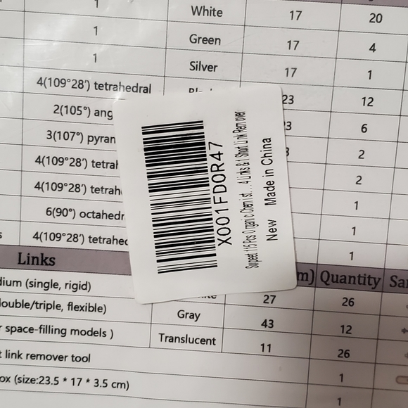 115 Pcs Organic Chemistry Molecular Model Student and Teacher Kit, Molecular - Picture 3 of 4